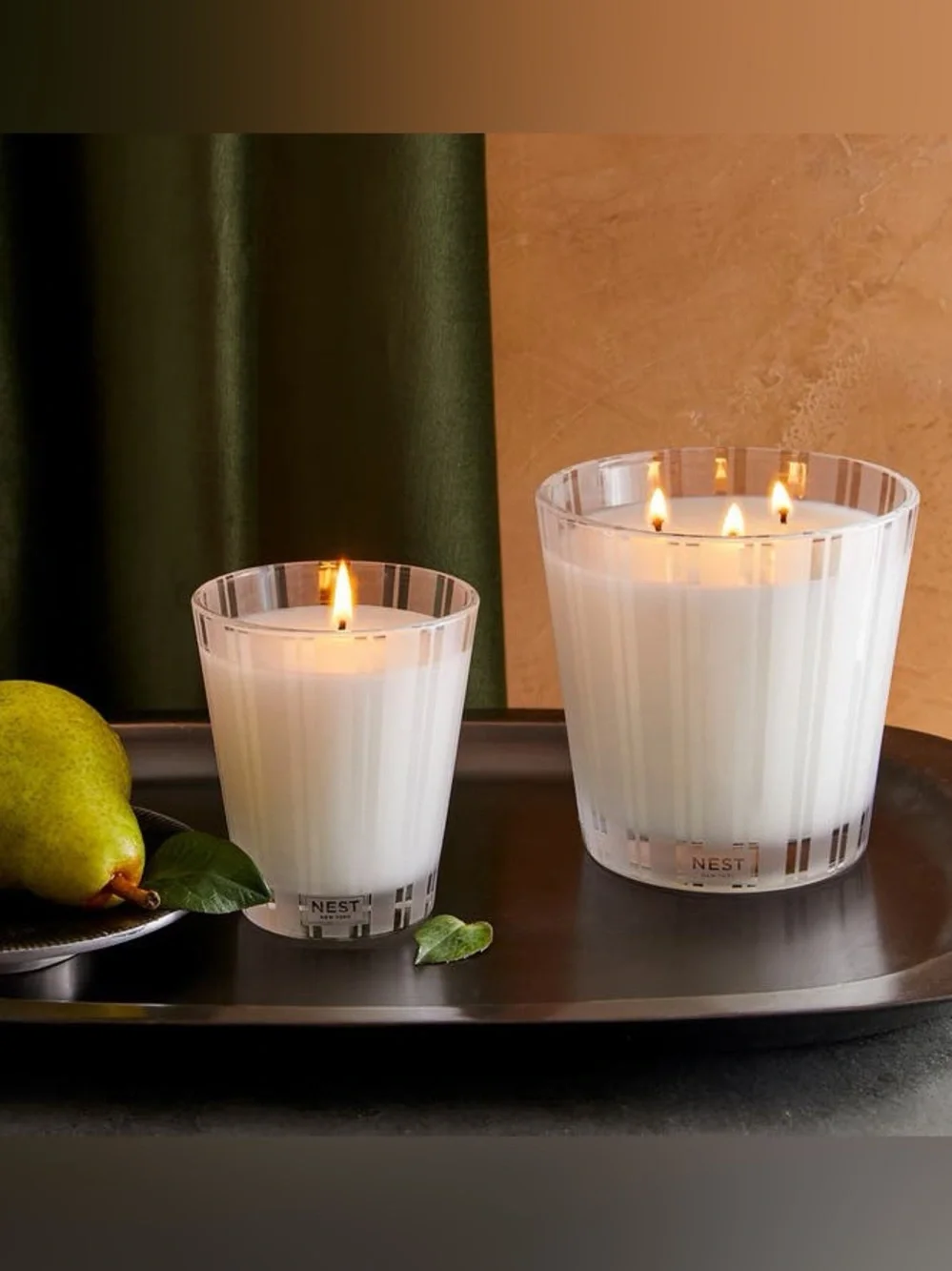 NEST New York Velvet Pear Bundle Lg. Candle (8.1 Oz.)+F/S Diffuser (5.9 Oz.) NIB